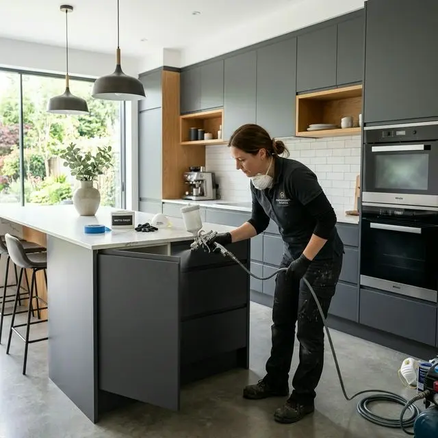 Professionell lackierte Küchenfronten mit werksmäßiger Oberfläche